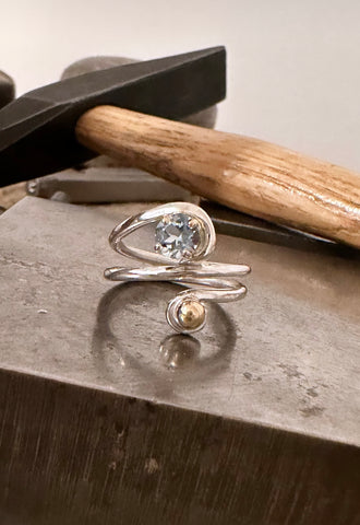 Sky Blue Topaz Ring