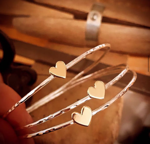 Heart of Gold Bangle