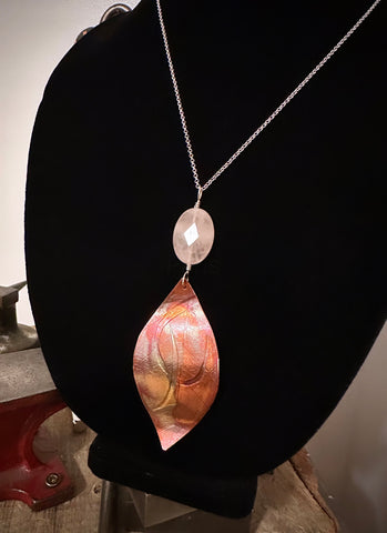 Copper Leaf Pendant