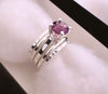 Amethyst Stackable Ring Set