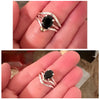 Black Onyx Stackable Ring Set