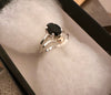 Black Onyx Stackable Ring Set
