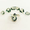 Green Amethyst & Sterling Silver Ring