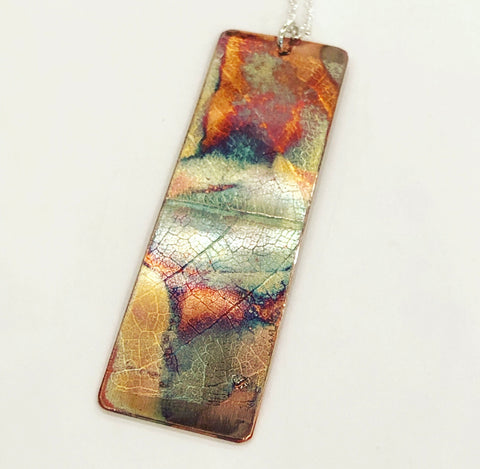 Copper Leaf Pendant