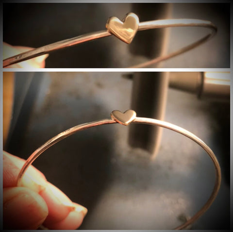 Heart of Gold Bangle