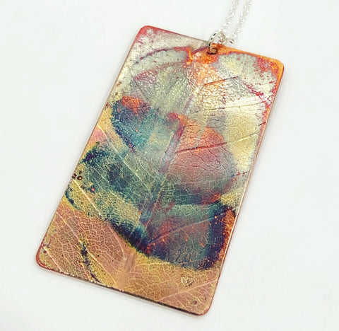Copper Leaf Pendant