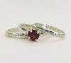 Garnet Stackable Ring