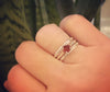 Garnet Stackable Ring